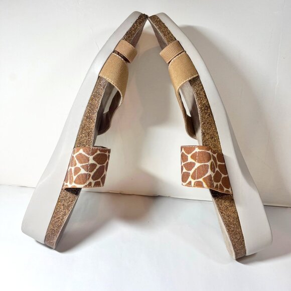 Munko American Walking Wedge Propre Size, Perfect Fit 11 SS-Tan/Giraffe Print - Picture 7 of 16